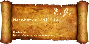 Meinhardt Júlia névjegykártya